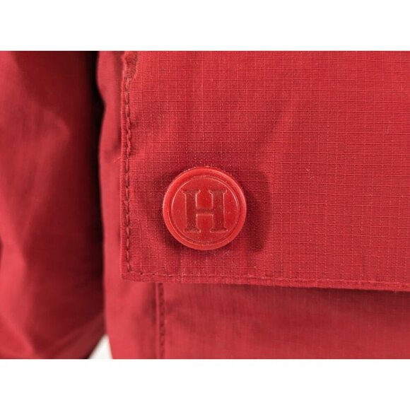 Tommy Hilfiger Red Front Pocket Jacket Polyester Fleece Lining Mens Size Large - Picture 5 of 16